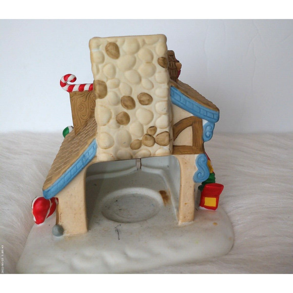 Vintage Partylite Elf Toy Shop Christmas Village Tealight Votive Candle Holder - Picture 6 of 9